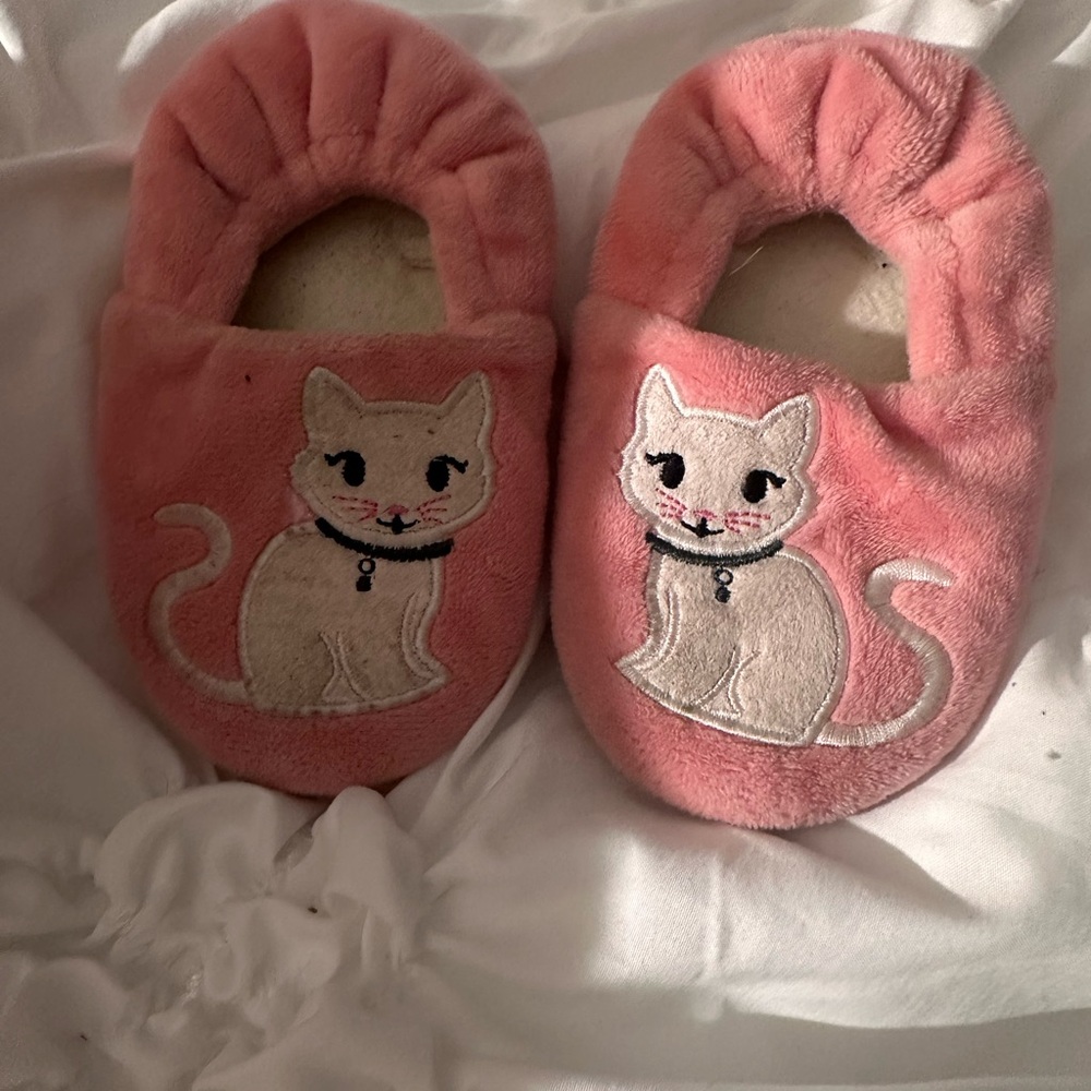 Pink Cat Slippers